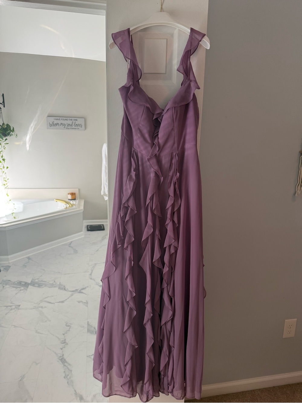 azazie barbie bridesmaid dress | Dresses | Azazie Ruffled Select Pant Size:31 The Resolution Edit What Color Nails to Chiffon dress